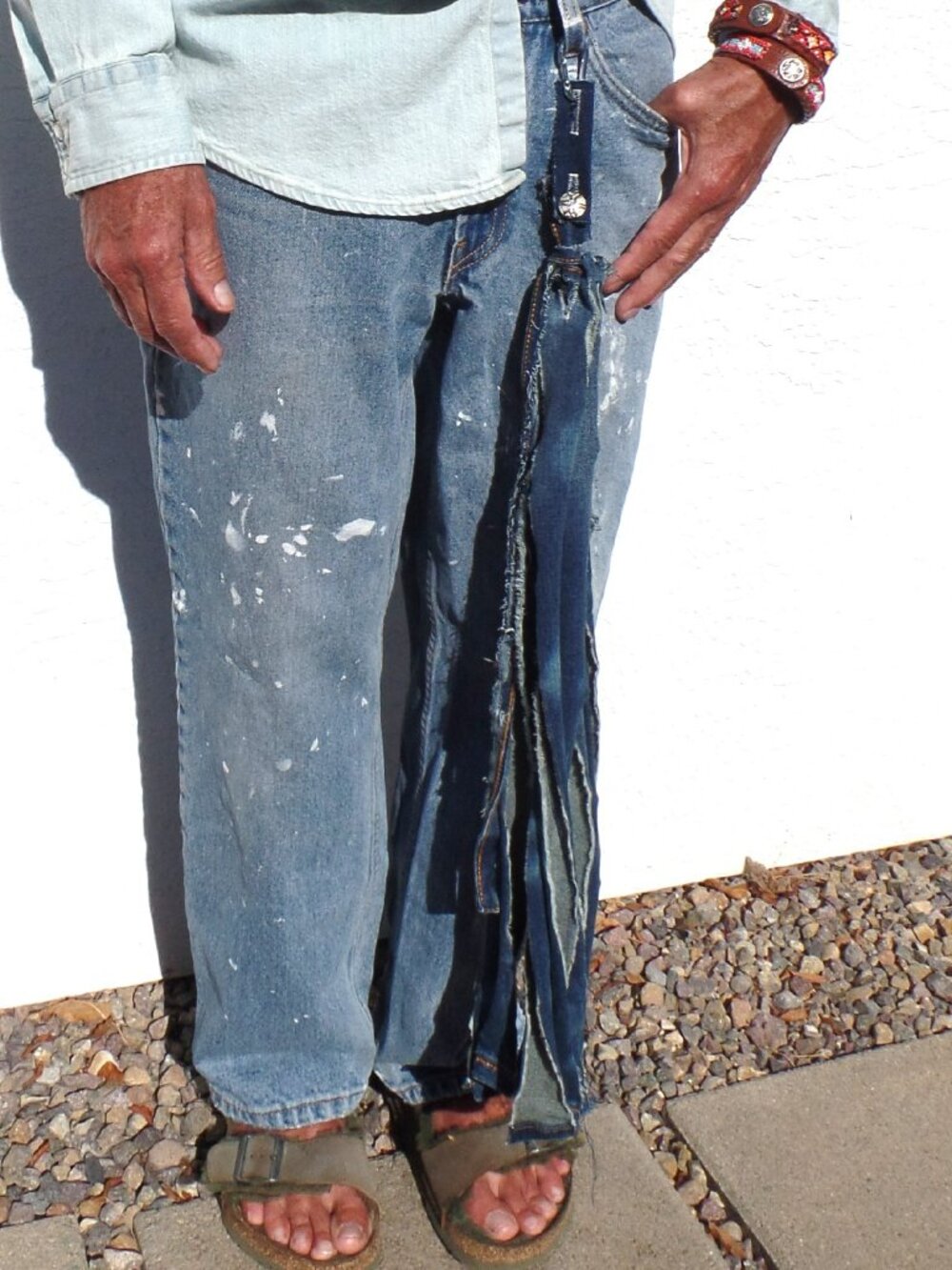 Hand Crafted Denim Textile Swag - Picture 5 of 7